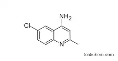 Molecular Structure of 66735-24-8 (4-AMINO-6-CHLORO-2-METHYLQUINOLINE)